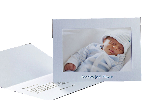 Greeting card–style photo folders