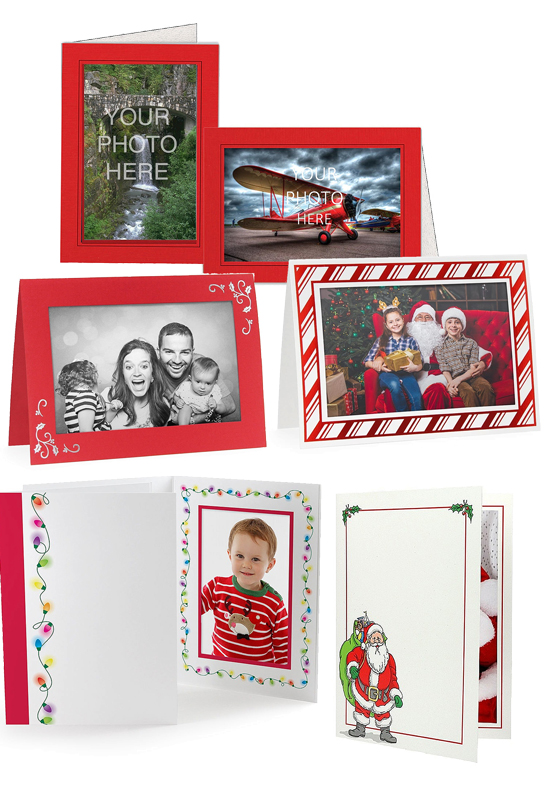 December holiday paper photo folders